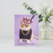 Mardi Gras Postkarte (Stehend Vorderseite)
