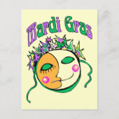 Mardi Gras Postkarte (Vorderseite)