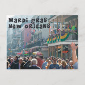 Mardi Gras Postkarte (Vorderseite)