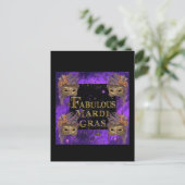 Mardi Gras Postkarte (Stehend Vorderseite)