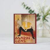 Mardi Gras Postkarte (Stehend Vorderseite)
