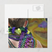 Mardi Gras Postkarte (Vorne/Hinten)