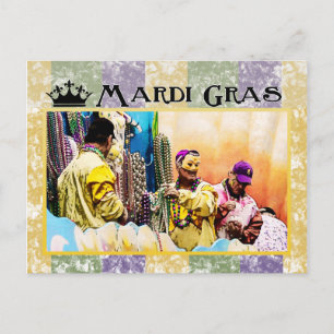 Mardi Gras Postkarte