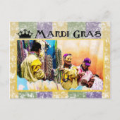 Mardi Gras Postkarte (Vorderseite)