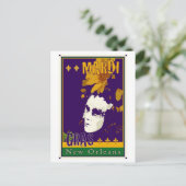 Mardi Gras Postkarte (Stehend Vorderseite)