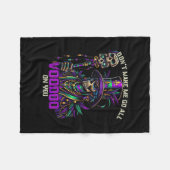Mardi Gras Priest Hexendoktor Voodoo auf Sie Fleecedecke (Vorderseite (Horizontal))