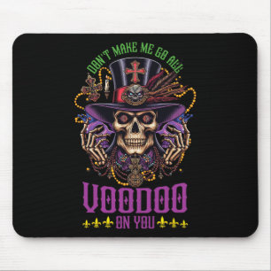 Mardi Gras Priest Top Hat New Orleans Hexendoktor Mousepad