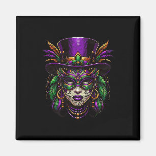Mardi Gras Priesterin Frauen New Orleans Hexe Dokt Magnet