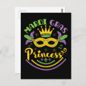 Mardi Gras Princess Postkarte (Vorne/Hinten)