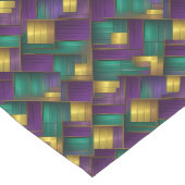 Mardi Gras Print Mittelgroßer Tischläufer (Ecke)