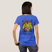 Mardi Gras Queen 3 View Notes unten T-Shirt (Schwarz voll)