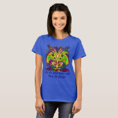 Mardi Gras Queen 3 View Notes unten T-Shirt (Vorne ganz)