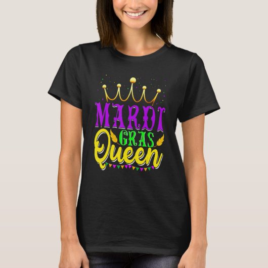 Mardi Gras Queen Carnival Costume Parade Party Wom T-Shirt (Vorderseite)