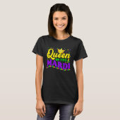 Mardi Gras Queen Crow  Mardi Gras Beads Carnival O T-Shirt (Vorne ganz)