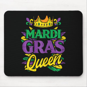 Mardi Gras Queen Crown Funny Mardi Gras Carnival W Mousepad