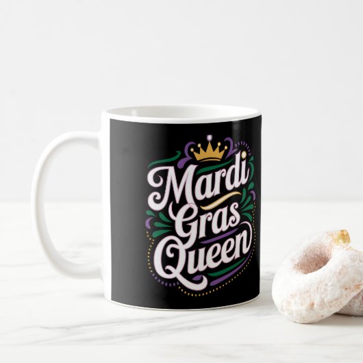 Mardi Gras Queen Kaffeetasse (Mit Donut)