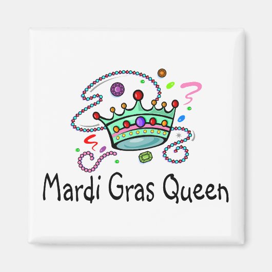 Mardi Gras Queen Magnet (Vorne)