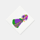 Mardi Gras Queen Paper Napkins Serviette (Ecke)
