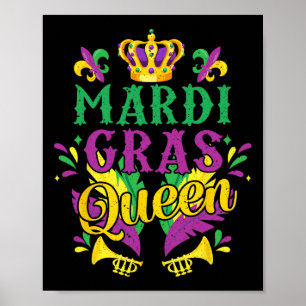 Mardi Gras Queen Parade Kostüm Party Giro del Malc Poster