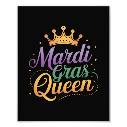 Mardi Gras Queen Parade Kostüme Party Fotodruck (Vorne)