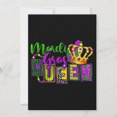 Mardi Gras Queen Parade Kostüme Party Mardi Einladung (Vorderseite)