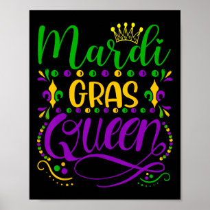 Mardi Gras Queen Parade Kostüme Party Mardi Poster