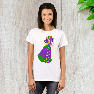 Mardi Gras Queen Womens T - Shirt