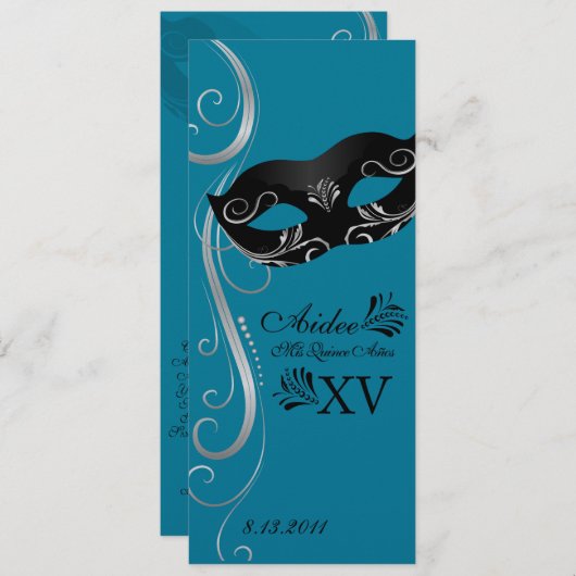 Mardi Gras Quince Programm (Vorne/Hinten)