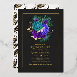 Mardi Gras Quinceañera Einladung