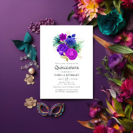 Mardi Gras Quinceañera Einladung