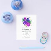 Mardi Gras Quinceañera Flyer (Einzeln)