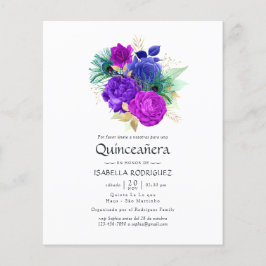 Mardi Gras Quinceañera Flyer