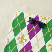 Mardi Gras Raute Beach Handtuch (Beispiel)
