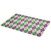 Mardi Gras Raute Glass Cutting Board Schneidebrett (Ecke)