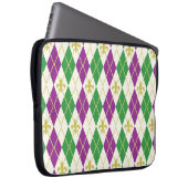 Mardi Gras Raute Laptop Sleeve (Vorne Rechts)