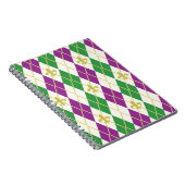 Mardi Gras Raute Notebook Notizblock (Rechte Seite)