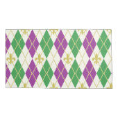 Mardi Gras Raute Pillowcase Kissenbezug (Rückseite)