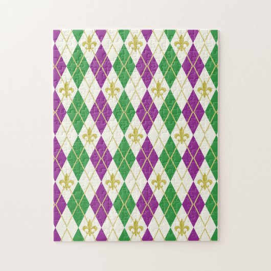 Mardi Gras Raute Puzzle (Vertikal)