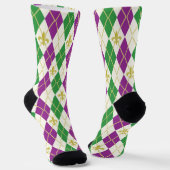 Mardi Gras Raute Socken (Gewinkelt)
