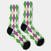 Mardi Gras Raute Socken (Rechts)