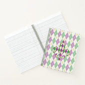 Mardi Gras Raute Spiral Notebook Notizbuch (Innenseite)