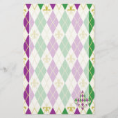 Mardi Gras Raute Stationery Briefpapier (Vorderseite)