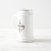 Mardi Gras Raute Tasse (Vorderseite Links)