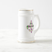 Mardi Gras Raute Tasse (VorderseiteRechts)