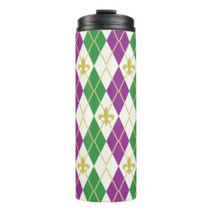 Mardi Gras Raute Thermal Tumbler Thermosbecher