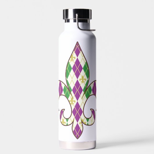 Mardi Gras Raute Trinkflasche (Links)