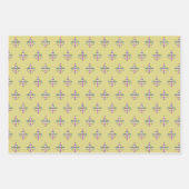 Mardi Gras Raute Wrapping Paper Set Geschenkpapier Set (Vorderseite 2)
