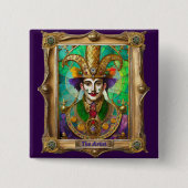 Mardi Gras Realm Portraits - Der Künstler Dali Button (Vorderseite)