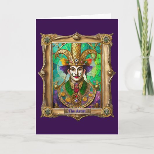 Mardi Gras Realm Portraits - Der Künstler Dali Karte (Vorderseite)