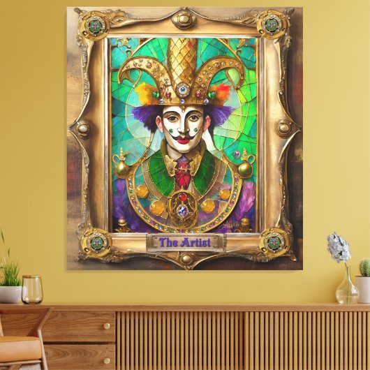 Mardi Gras Realm Portraits - Der Künstler Dali Leinwanddruck (Insitu (Wohnzimmer))